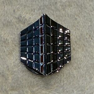 Silver Geometric Brooch/Scarf Holder